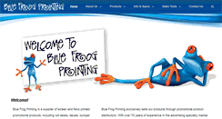 Desktop Screenshot of bluefrogprinting.net